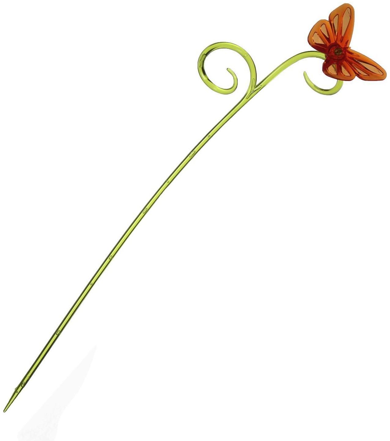 Поддержка для орхидей, h = 39 см, пластик, цвет МИКС, «Бабочка»