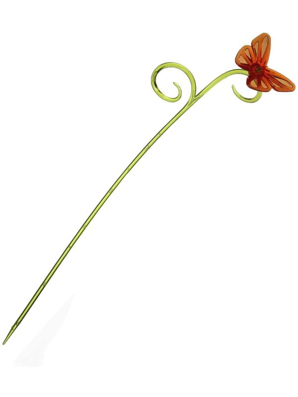 Поддержка для орхидей, h = 39 см, пластик, цвет МИКС, «Бабочка»