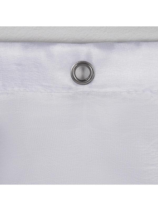 Штора для ванны SAVANNA «Классика», с люверсами, 180×180 см, полиэстер, цвет белый