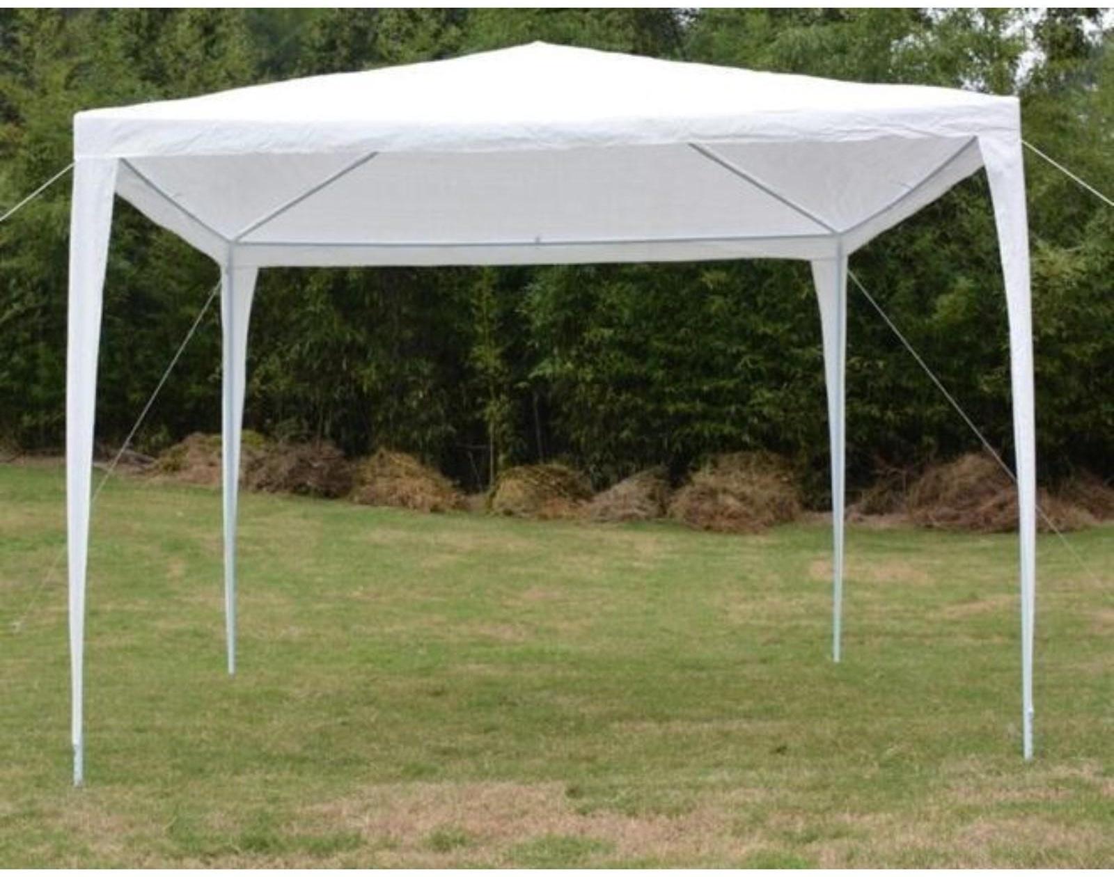 Шатер садовый 3*3м белый, открытый