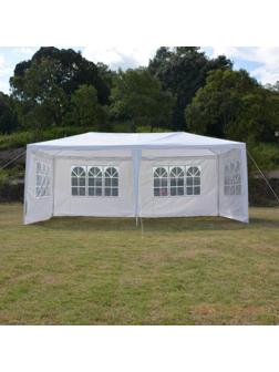 Шатер садовый 6*3м белый, закрытый