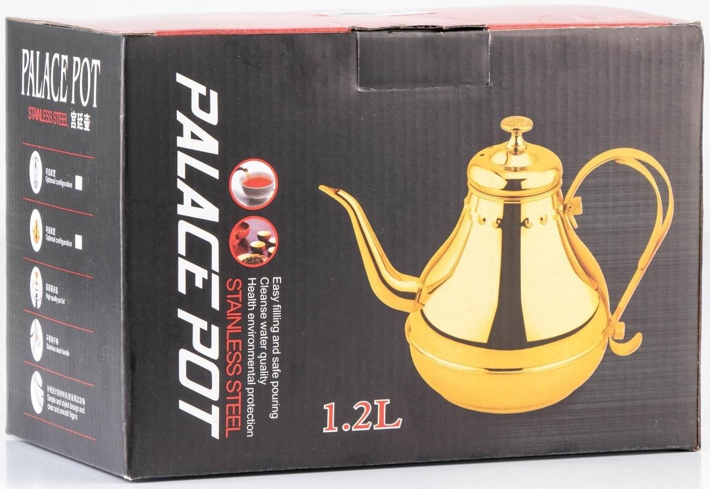 Чайник заварочный из нержавеющей стали «Леранс», 1,1 л, металлическое сито