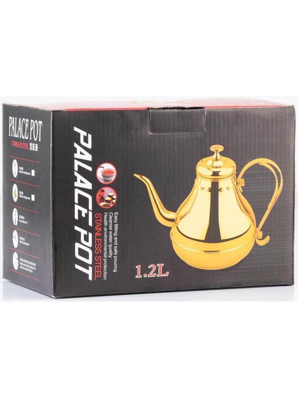 Чайник заварочный из нержавеющей стали «Леранс», 1,1 л, металлическое сито