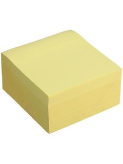 Блок с липким краем 76 мм х 76 мм, 400 листов, пастель, жёлтый