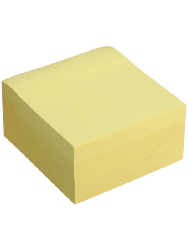 Блок с липким краем 76 мм х 76 мм, 400 листов, пастель, жёлтый
