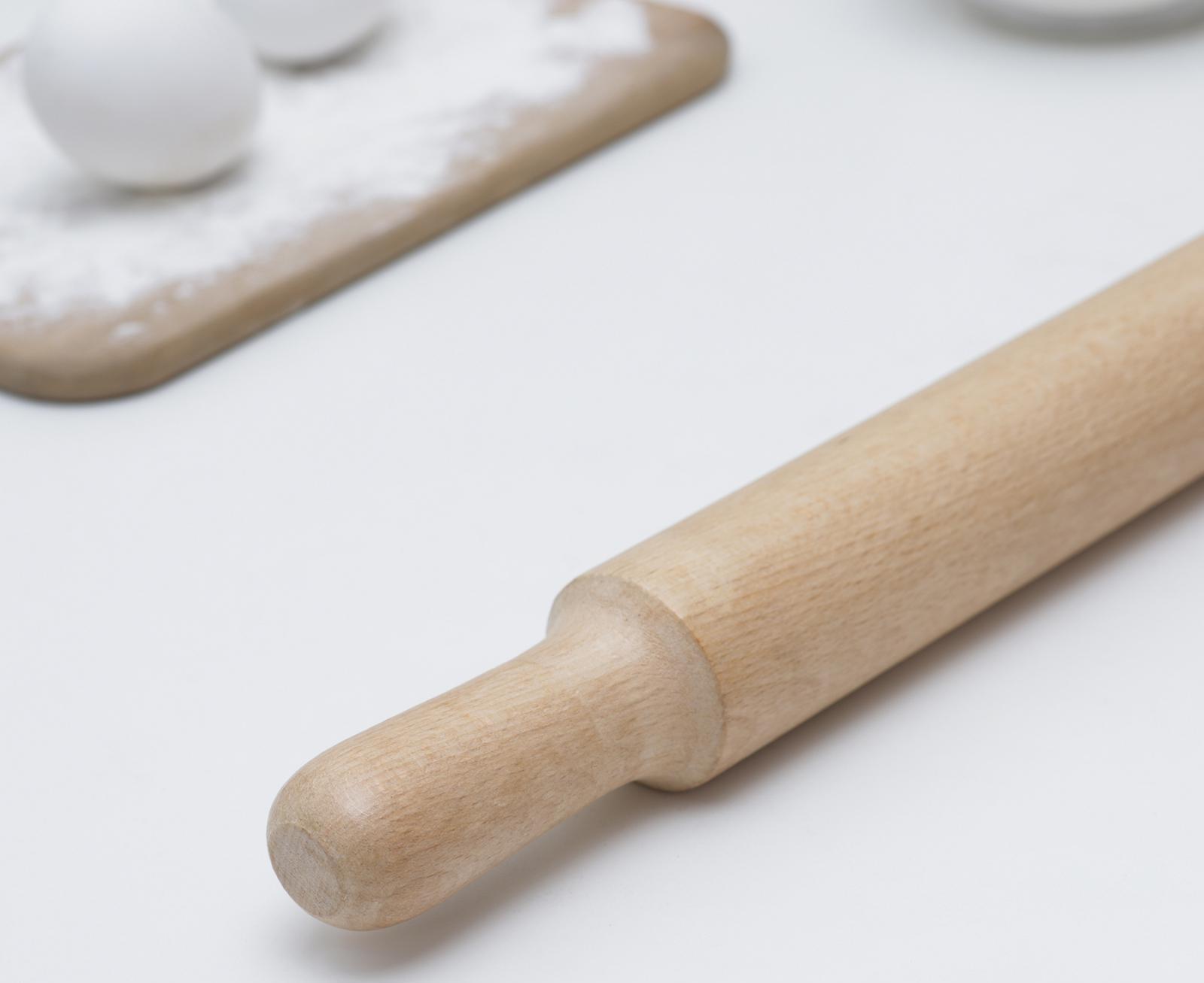 Скалка с ручками, 50×4,2 см, бук