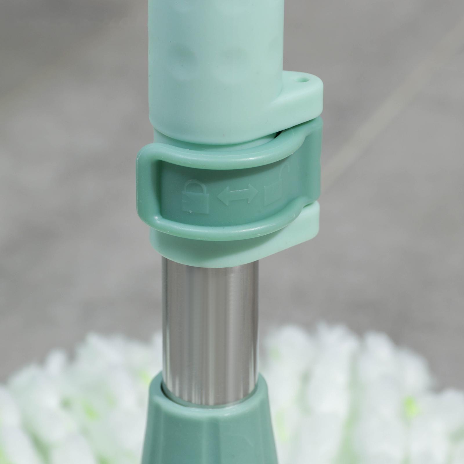 Швабра с отжимом и ведро с металлической центрифугой Доляна, 46×28×24 см, 19,2 л, швабра 16×88(120) см, доп. насадка