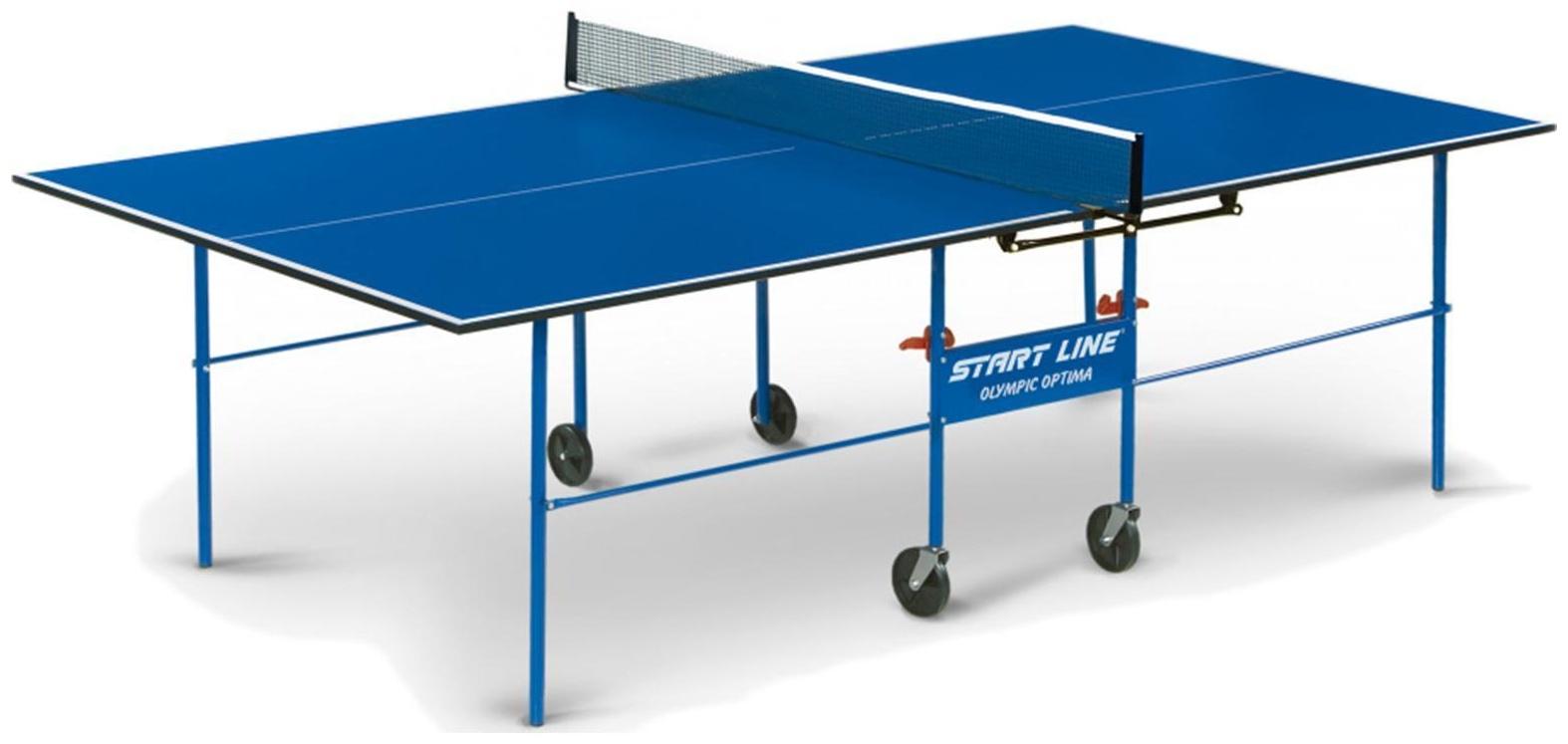 Стол теннисный Start line Olympic Optima BLUE с сеткой