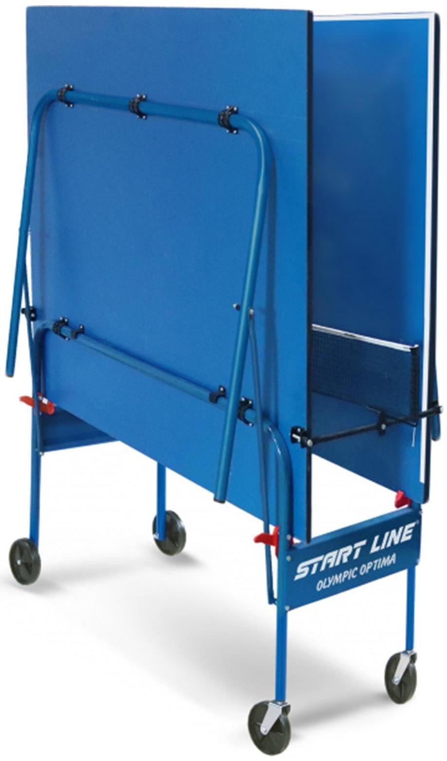Стол теннисный Start line Olympic Optima BLUE с сеткой