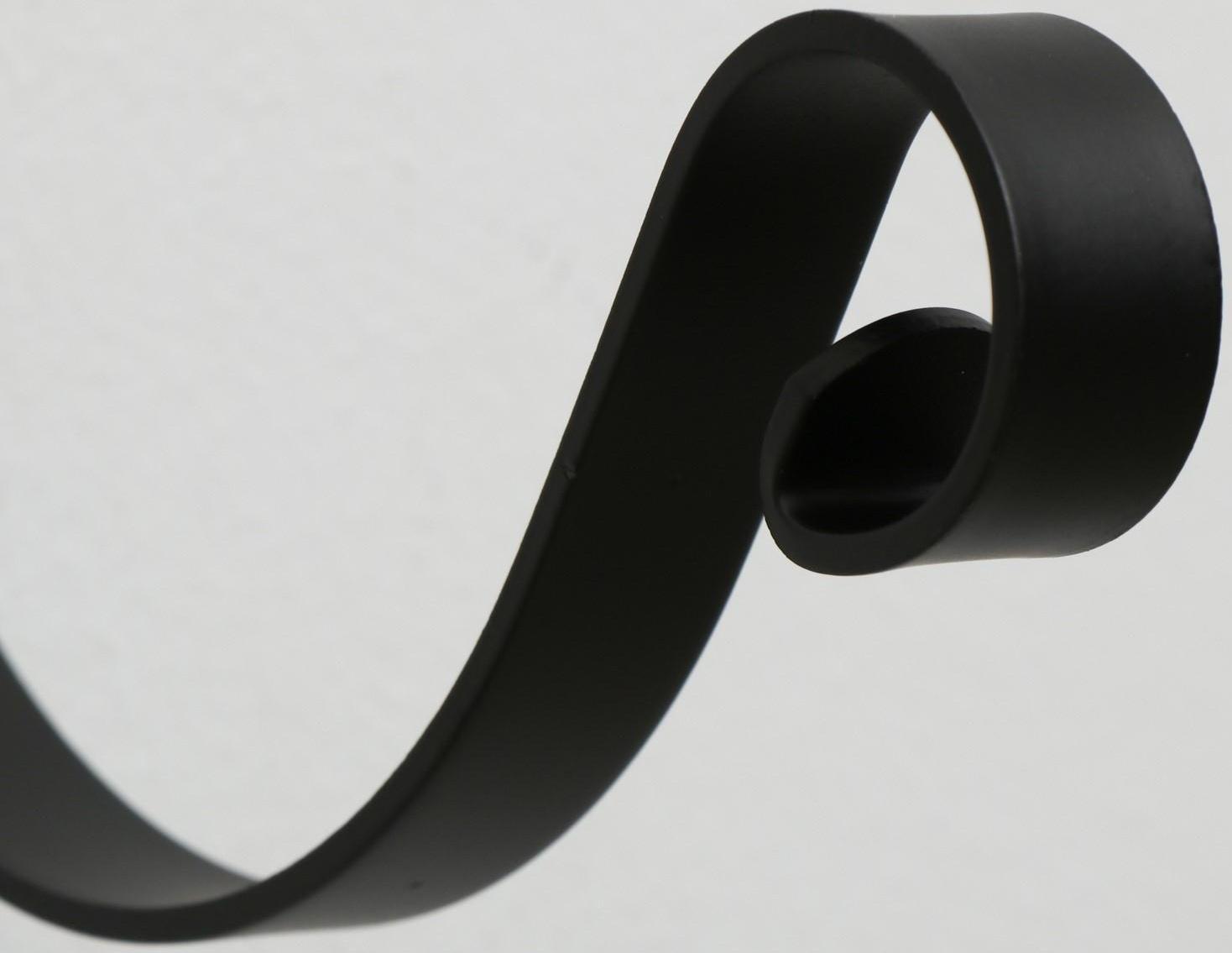 Кронштейн для кашпо, кованый, 17 см, металл, чёрный