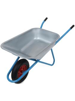 Тачка строительная, одноколёсная: груз/п 180 кг, объём 100 л, синие ручки