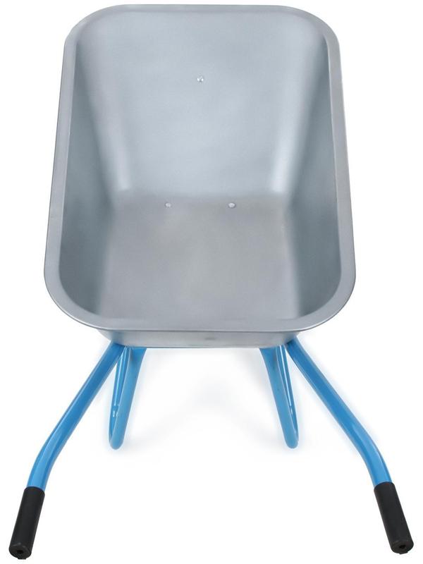 Тачка строительная, одноколёсная: груз/п 180 кг, объём 100 л, синие ручки