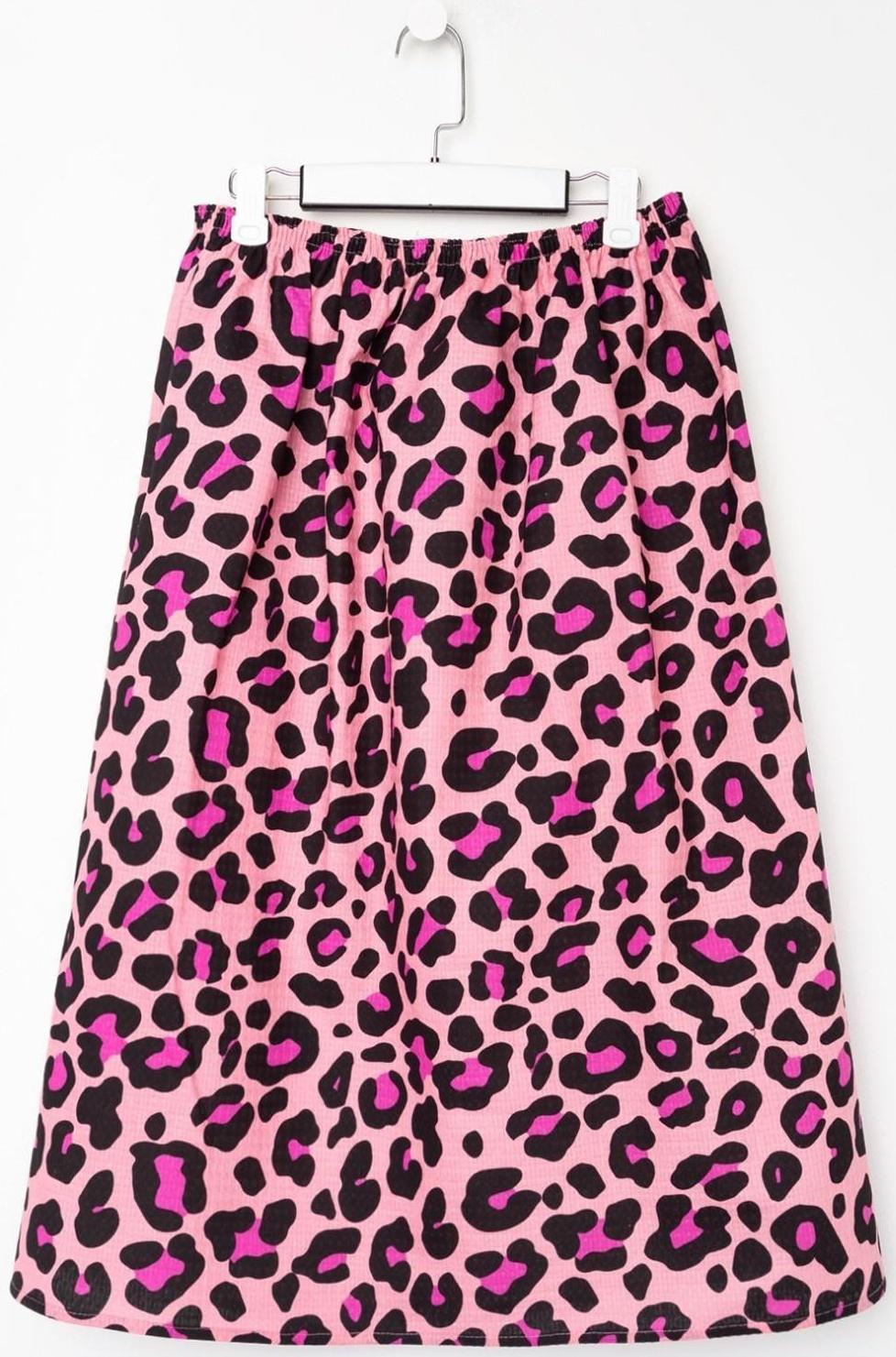 Полотенце для бани Leopard женское парео, 80х150±4 см,хл., ваф. полотно, 160 гр/м2