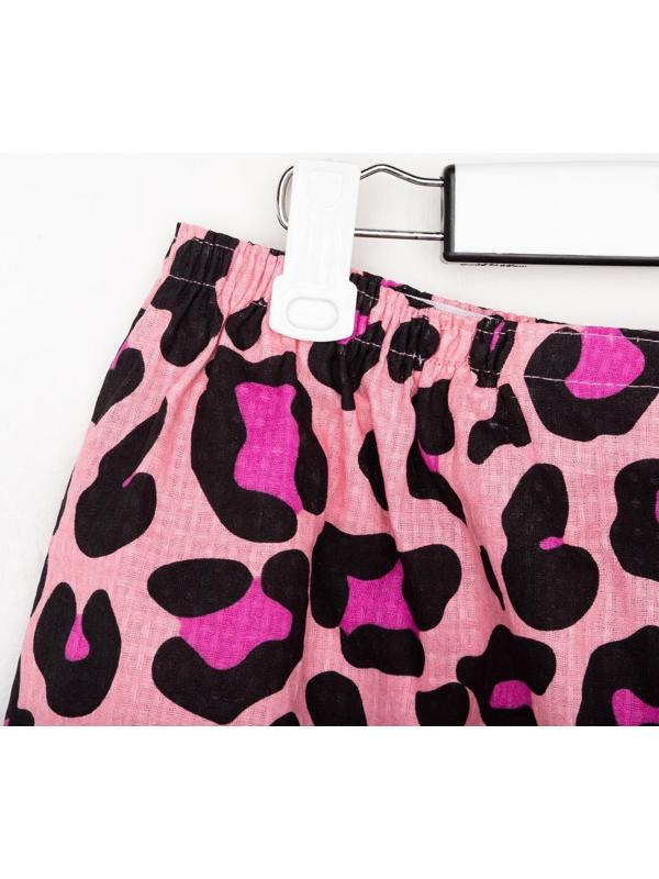 Полотенце для бани Leopard женское парео, 80х150±4 см,хл., ваф. полотно, 160 гр/м2