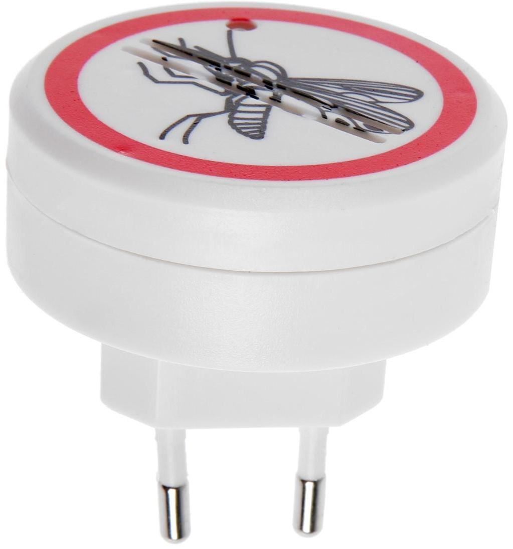 Отпугиватель комаров Luazon LRI-22, ультразвуковой, 30 м2, 220 В, белый