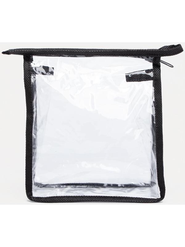 Косметичка на молнии, цвет чёрный