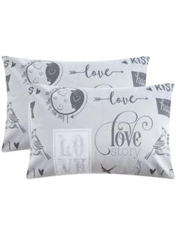 Комплект наволочек Этель Love (вид 2) 50х70 см - 2 шт, 100% хлопок, бязь