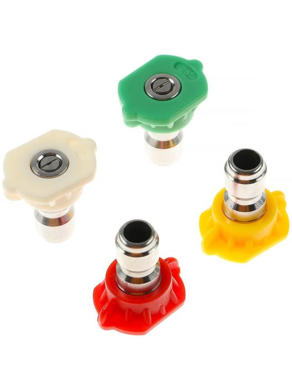 Насадка-распылитель, 0-15-25-40 град, посадочный d=12 мм, набор 4 шт