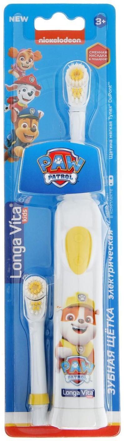 Электрическая зубная щетка Longa Vita Paw Patrol KAB-3, вибрационная, от 3-х лет, микс