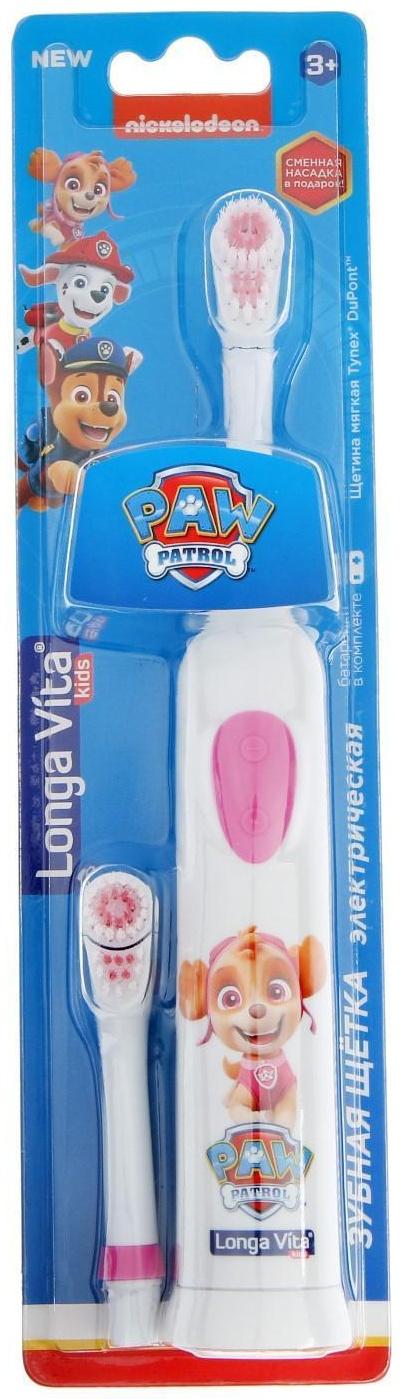 Электрическая зубная щетка Longa Vita Paw Patrol KAB-3, вибрационная, от 3-х лет, микс