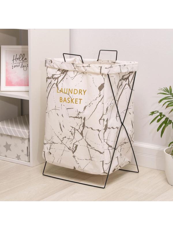 Корзина универсальная «Монро», 40×26×50 см, цвет белый