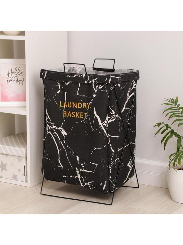 Корзина универсальная «Монро», 40×26×50 см, цвет чёрный