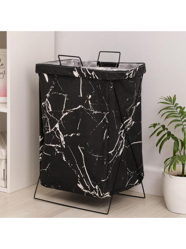 Корзина универсальная «Монро», 40×26×50 см, цвет чёрный