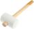 Киянка ТУНДРА, деревянная рукоятка, белая резина, 65 мм, 600 г