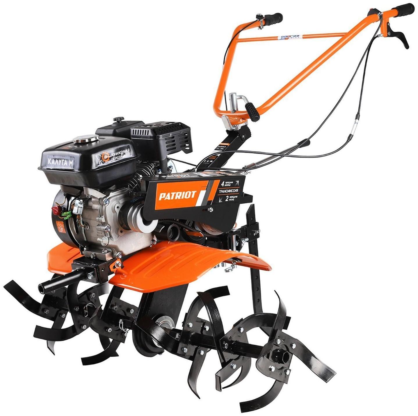 Мотоблок Patriot КАЛУГА М, бенз., 7 л.с, 5.15 кВт, 4/2 скор., 90х30 см, пониженная передача