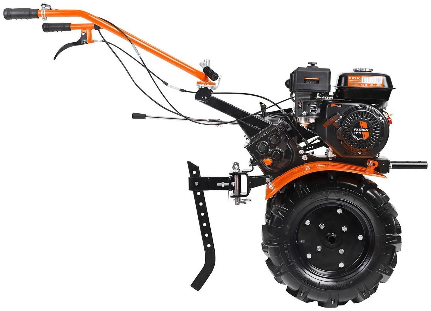 Мотоблок Patriot КАЛУГА М, бенз., 7 л.с, 5.15 кВт, 4/2 скор., 90х30 см, пониженная передача