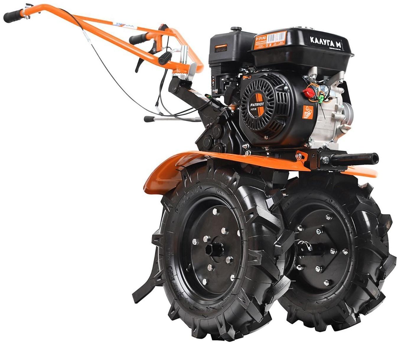 Мотоблок Patriot КАЛУГА М, бенз., 7 л.с, 5.15 кВт, 4/2 скор., 90х30 см, пониженная передача