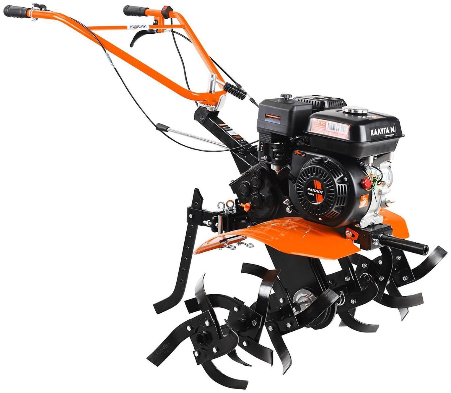 Мотоблок Patriot КАЛУГА М, бенз., 7 л.с, 5.15 кВт, 4/2 скор., 90х30 см, пониженная передача