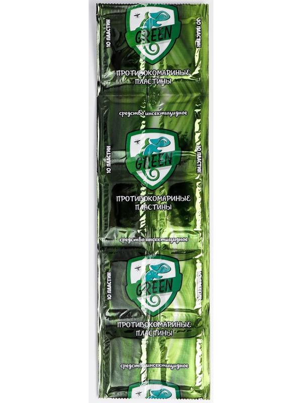 Пластины от комаров, микс, 10 шт