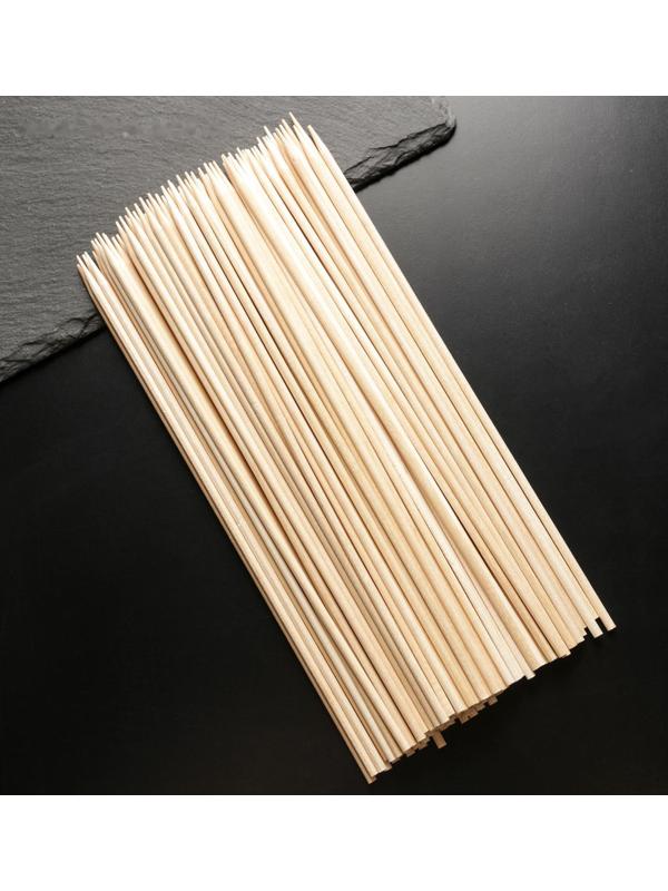 Шампур деревянный Magistro, 20×0,3 см, по 100 шт, берёза