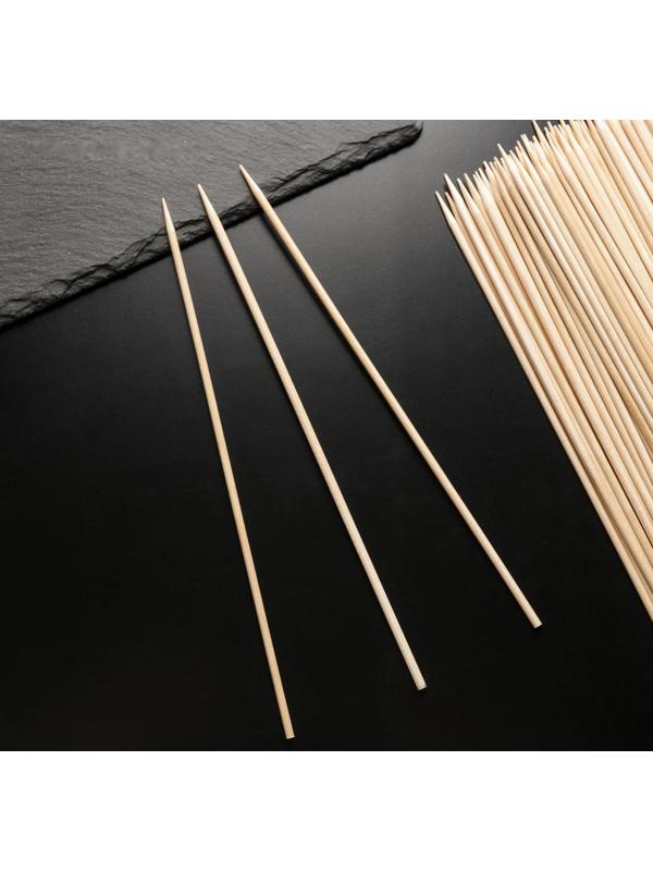 Шампур деревянный Magistro, 20×0,3 см, по 100 шт, берёза