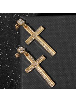 Серьги со стразами 