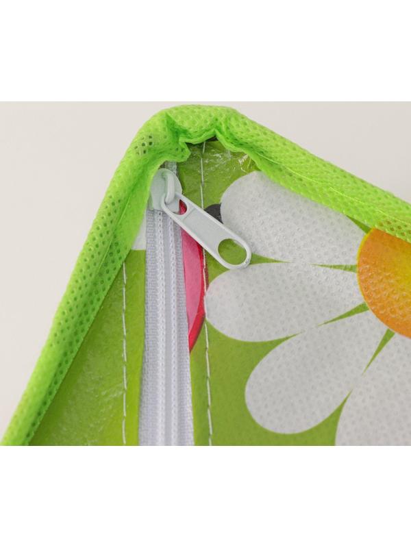 Органайзер для хранения белья Доляна «Божьи коровки», 8 отделений, 28×14×10 см, цвет зелёный