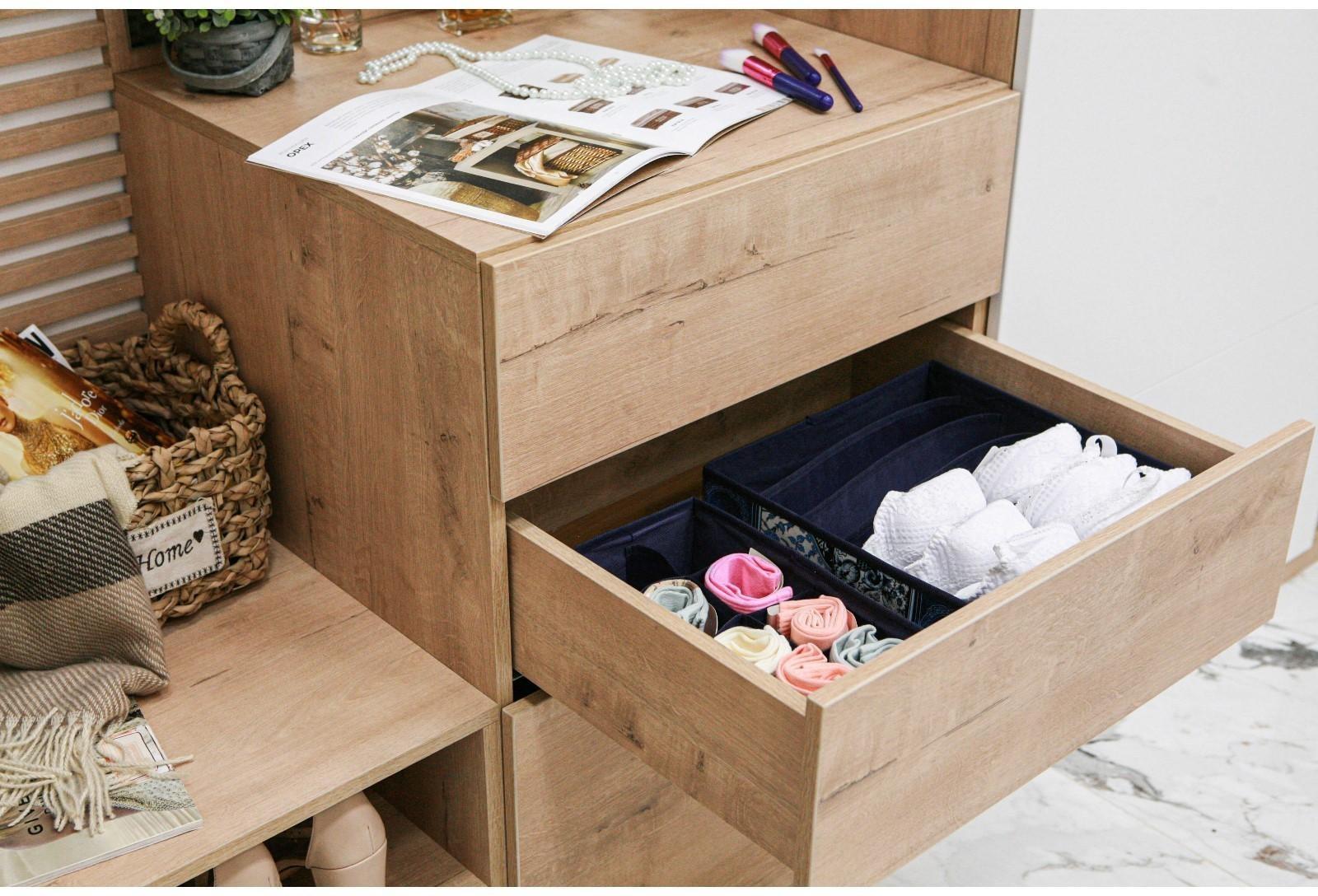 Органайзер для хранения белья Доляна «Мозаика», 8 отделений, 28×14×10 см, цвет синий