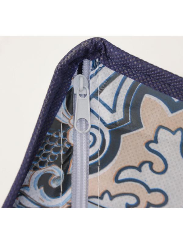 Органайзер для хранения белья Доляна «Мозаика», 8 отделений, 28×14×10 см, цвет синий