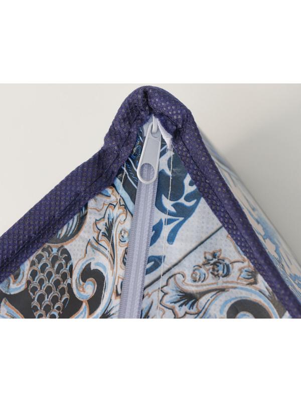 Органайзер для хранения белья Доляна «Мозаика», 7 отделений, 34×30,5×10 см, цвет синий