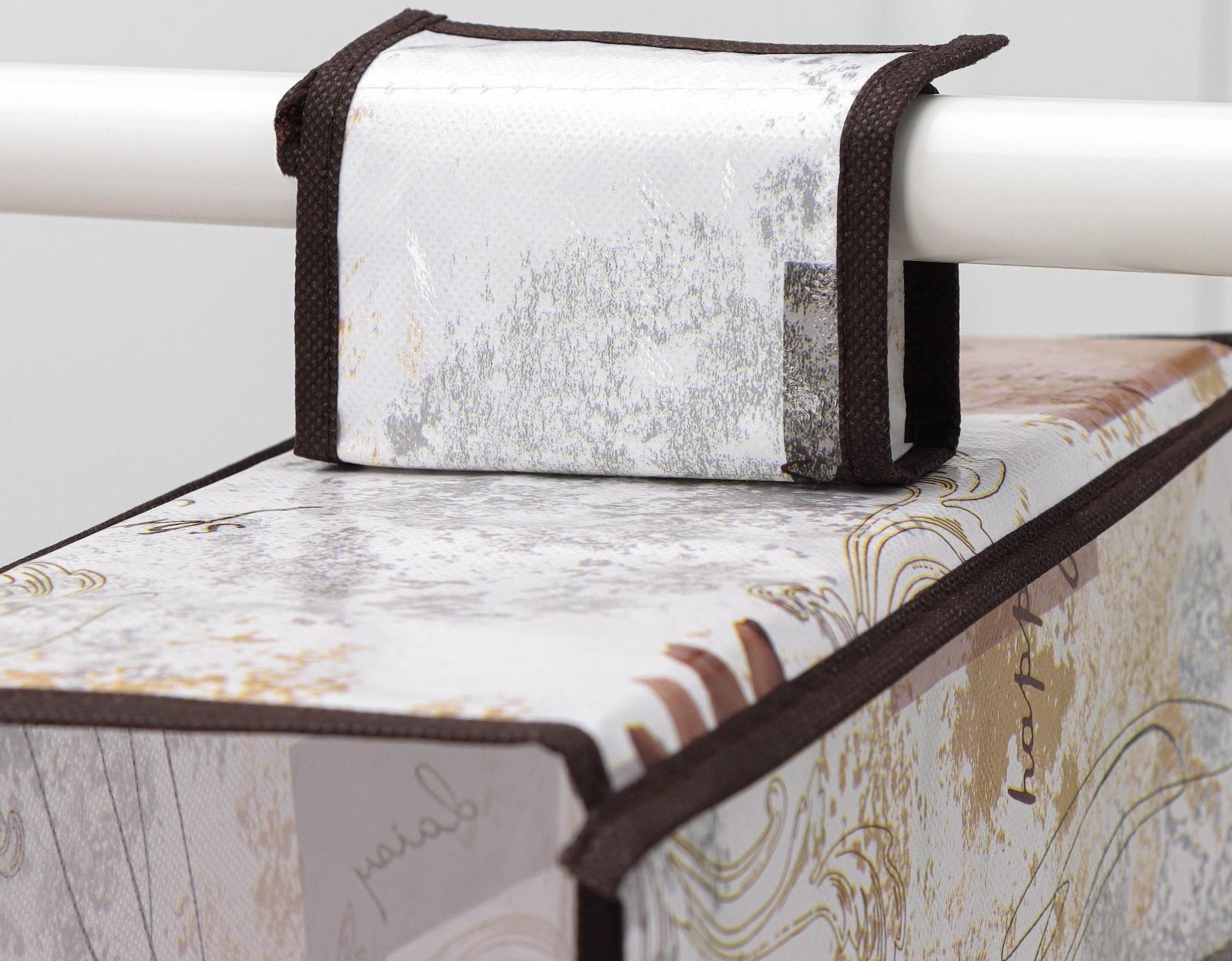 Кофр подвесной Доляна «Астра», 5 отделений, 30×15×70 см, цвет коричневый