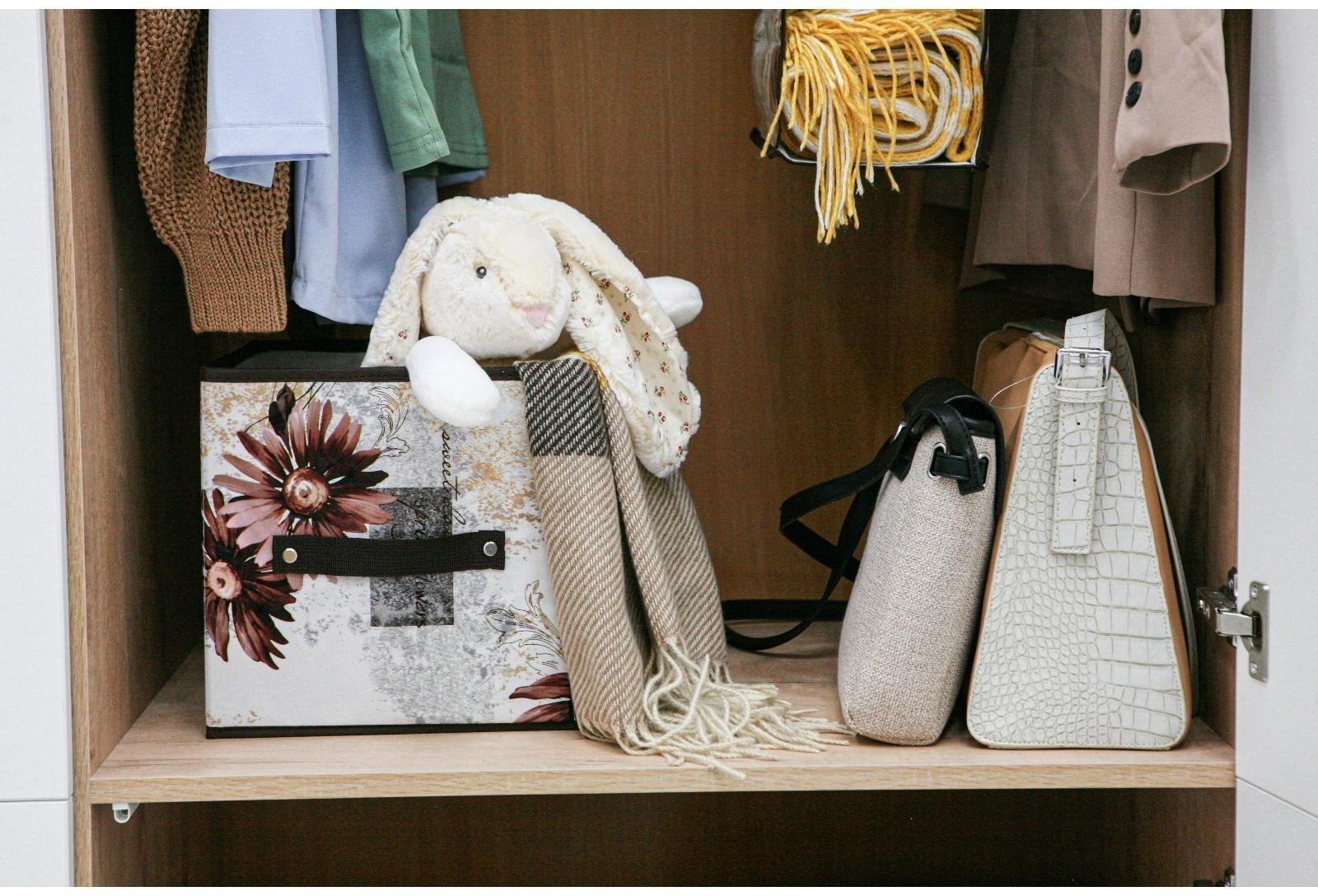 Короб стеллажный для хранения Доляна «Астра», 25×25×25 см, цвет коричневый