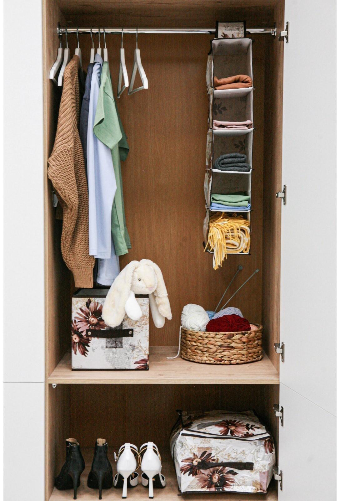 Короб стеллажный для хранения Доляна «Астра», 25×25×25 см, цвет коричневый