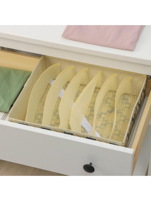 Органайзер для хранения белья Доляна «Гэтс», 7 отделений, 34×30,5×10 см, цвет бежевый