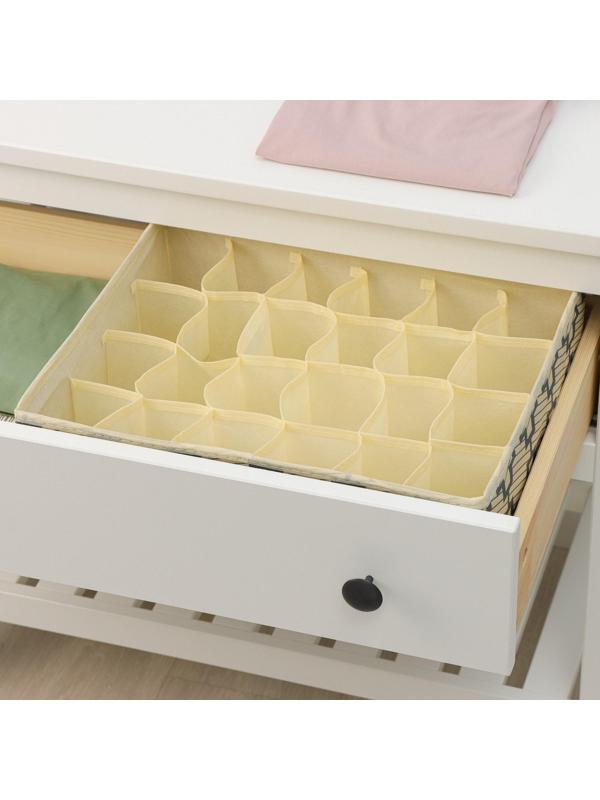 Органайзер для хранения белья Доляна «Гэтс», 24 отделения, 38×30×12 см, цвет бежевый