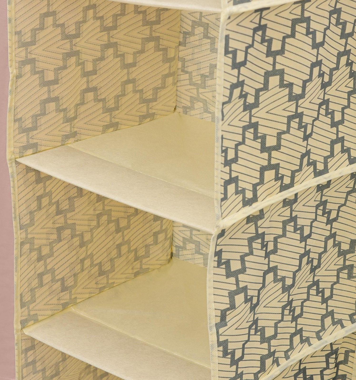 Кофр подвесной Доляна «Гэтс», 4 отделения, 30×30×80 см, цвет бежевый