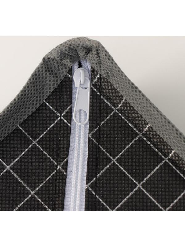 Органайзер для хранения белья Доляна «Кло», 7 отделений, 34×30,5×10 см, цвет чёрный