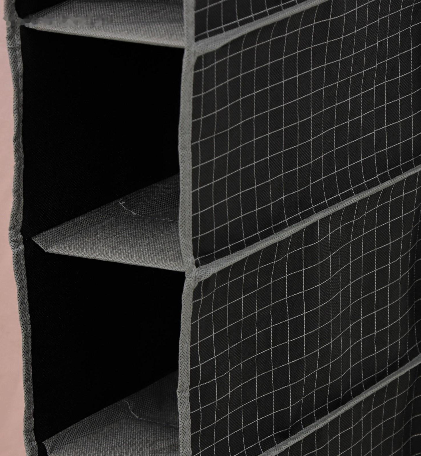 Кофр подвесной Доляна «Кло», 5 отделений, 30×15×70 см, цвет чёрный