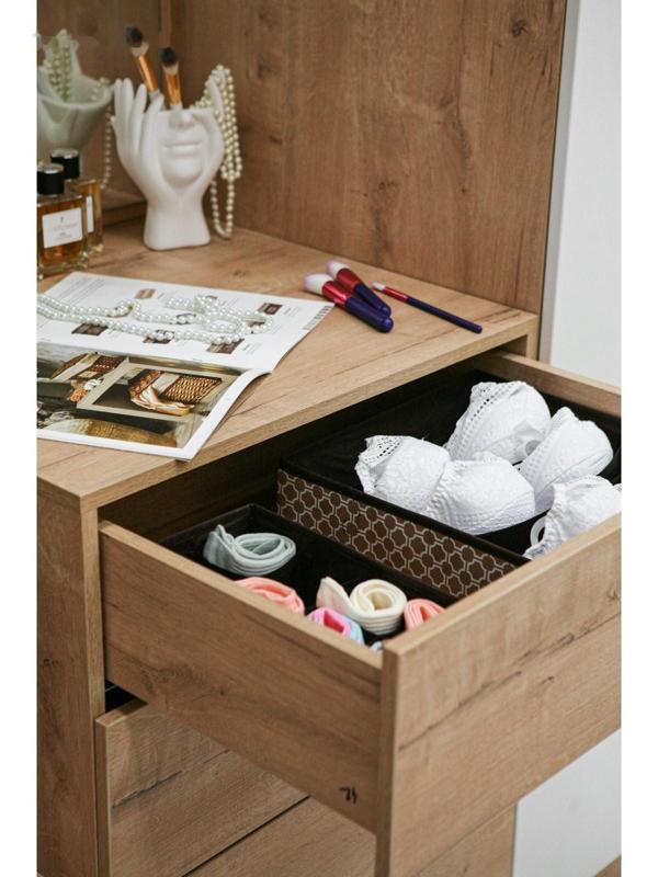 Органайзер для хранения белья Доляна «Браун», 7 отделений, 34×30,5×10 см, цвет коричневый