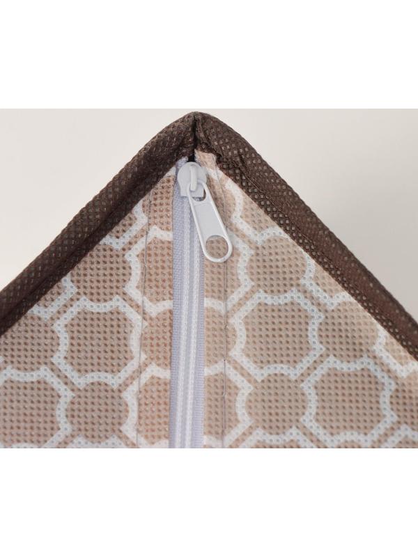 Органайзер для хранения белья Доляна «Браун», 7 отделений, 34×30,5×10 см, цвет коричневый